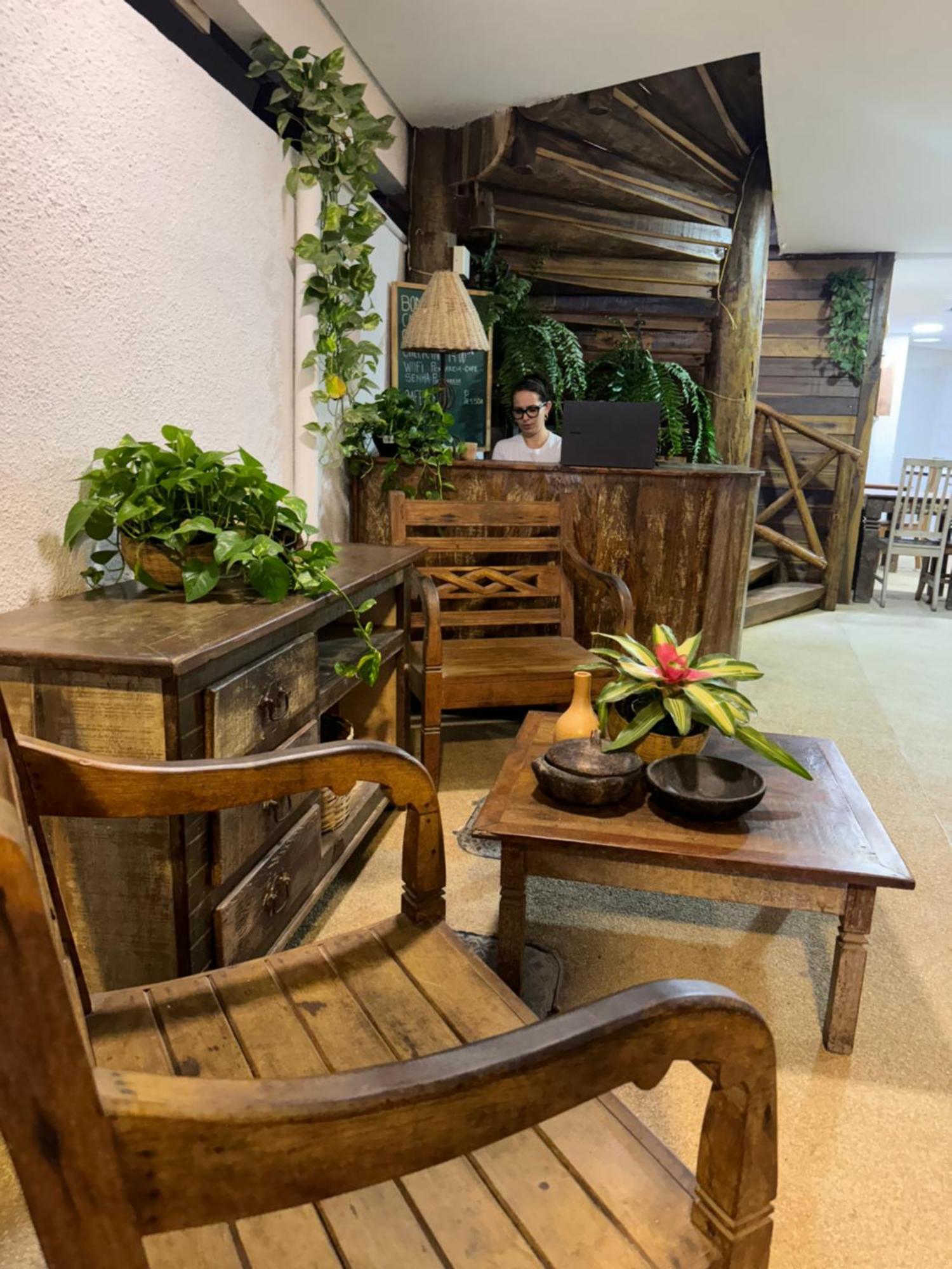 Pousada Pe Na Areia Vila do Abraao Bagian luar foto